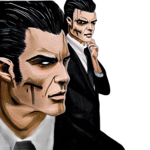 face, mask, comic book art, concept art transparent PNG cut-out
