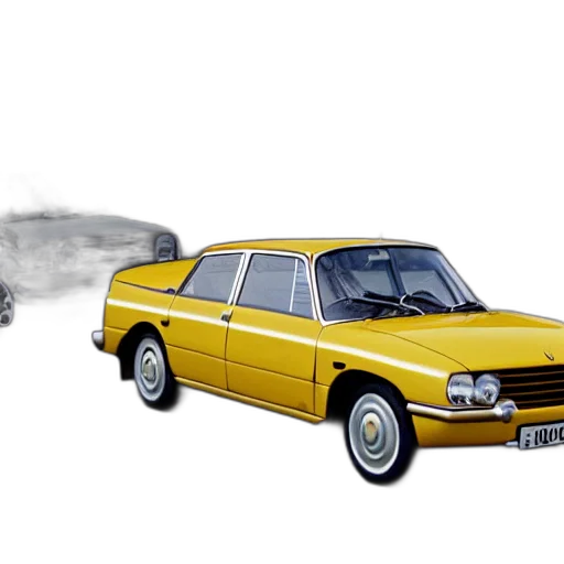 car, photorealistic, concept art, 3d render, fog, fire, all, renault transparent PNG cut-out
