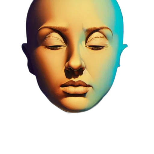 face, mask, crown, jewelry transparent PNG cut-out