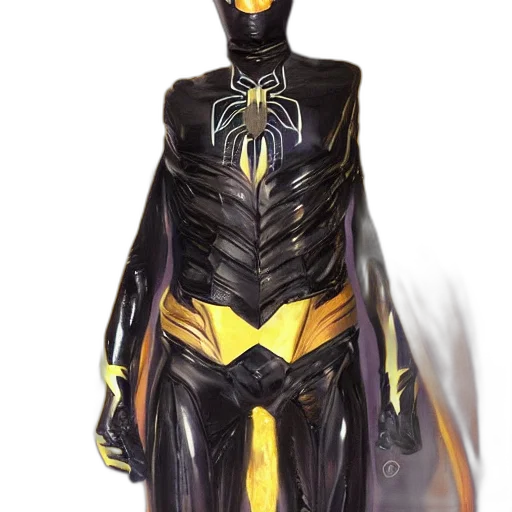 mask, concept art, comic book art, fantasy art, cyberpunk, golden, dark, photorealistic transparent PNG cut-out