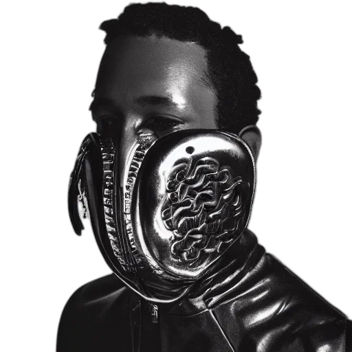 mask, jacket, face, creature transparent PNG cut-out