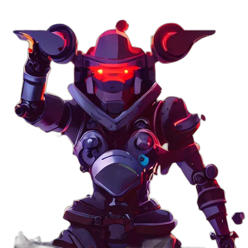 robot, weapon, staff, sword transparent PNG cut-out