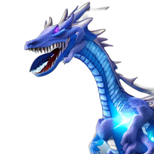 dragon, staff, creature, animal transparent PNG cut-out