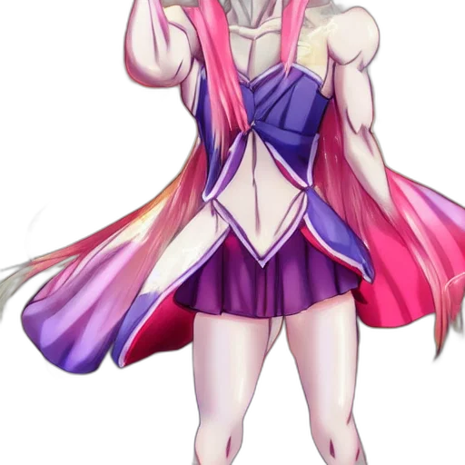dress, staff, anime, concept art transparent PNG cut-out