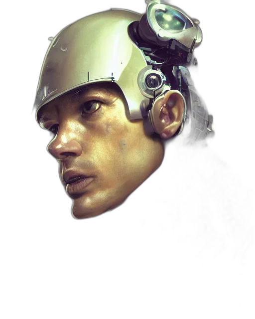 robot, face, mask, hat transparent PNG cut-out