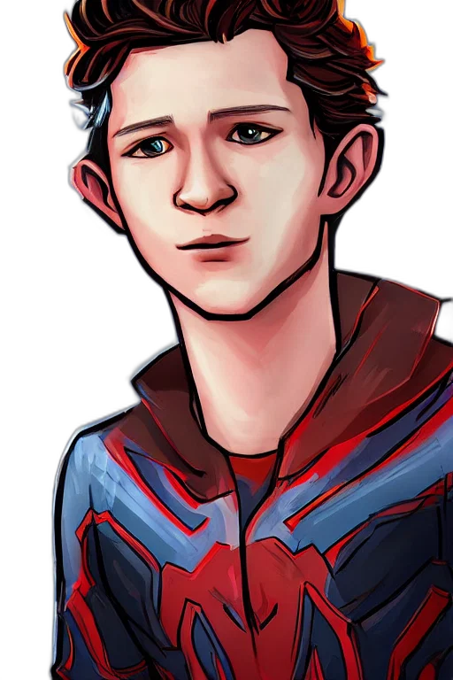 face, comic book art, cartoon, concept art transparent PNG cut-out