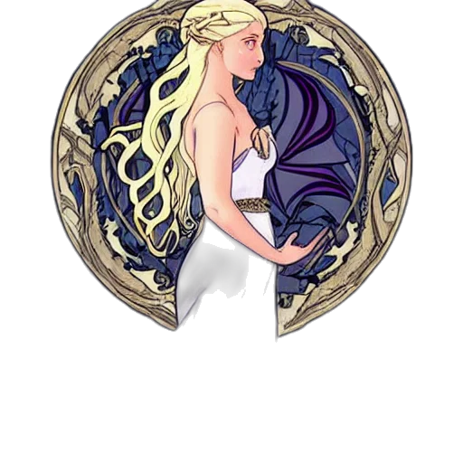 dragon, dress, fantasy art, pixel art transparent PNG cut-out
