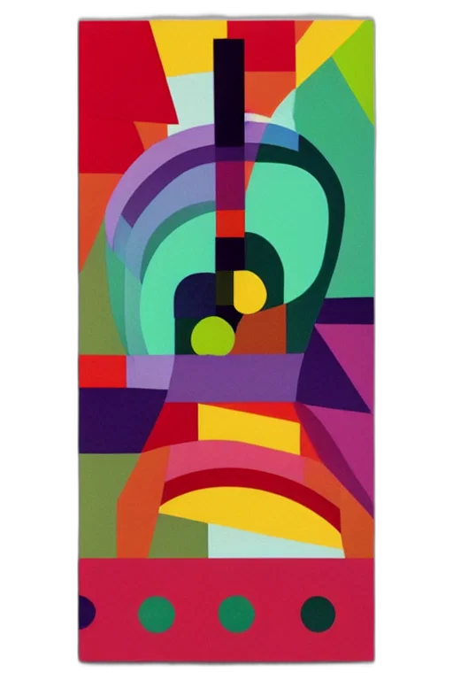 umbrella, bottle, concept art, outer space, colorful, neon, guitar, notes transparent PNG cut-out