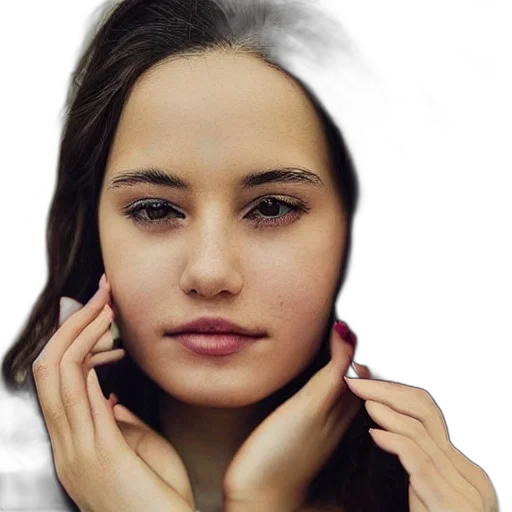 face, jewelry, hair, robot transparent PNG cut-out