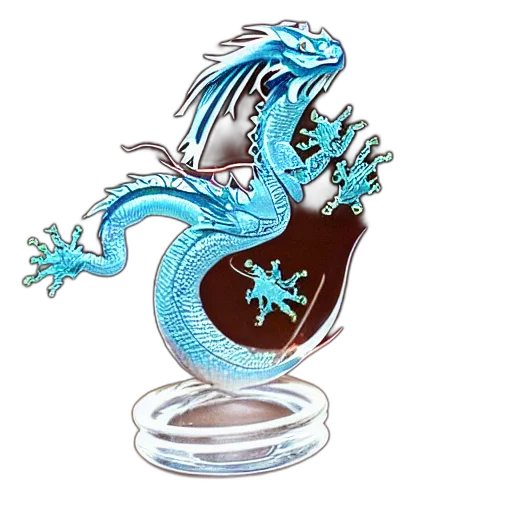 dragon, jewelry, staff, fantasy art transparent PNG cut-out