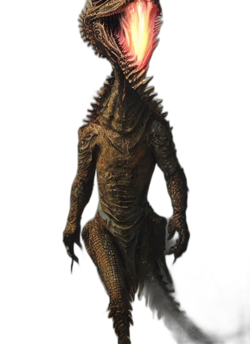 creature, dragon, staff, animal, concept art, 3d render, fantasy art, photorealistic transparent PNG cut-out