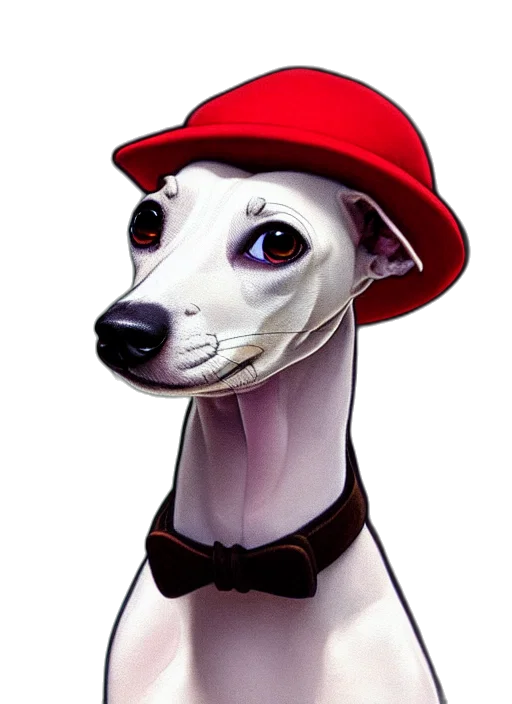 hat, animal, staff, face transparent PNG cut-out