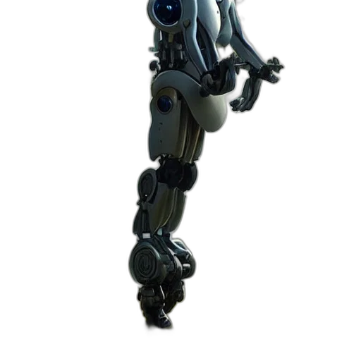 robot, staff, weapon, creature transparent PNG cut-out