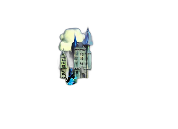 building, staff, crown, umbrella transparent PNG cut-out