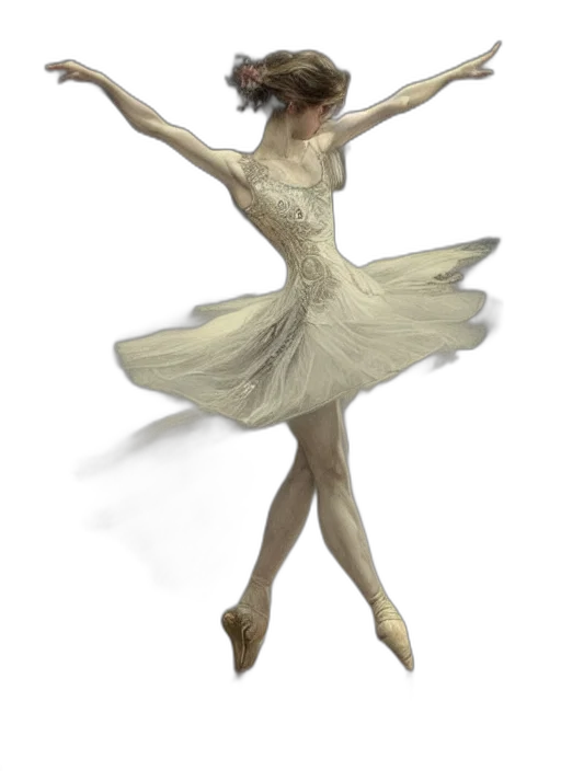 dress, concept art, photorealistic, 3d render transparent PNG cut-out