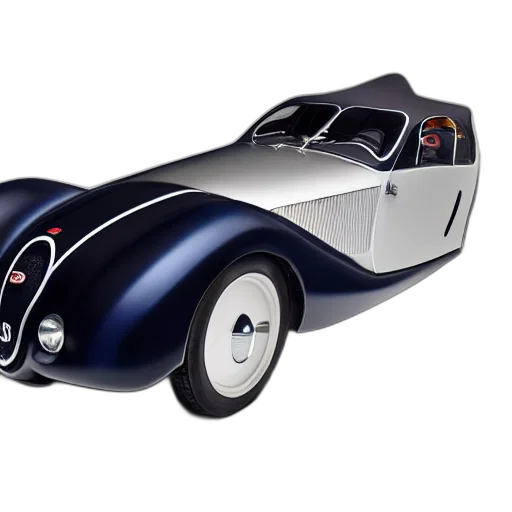 car, 3d render, bugatti, type, atlantic, concept, studio, lighting transparent PNG cut-out
