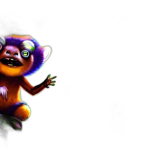 creature, mask, animal, staff transparent PNG cut-out