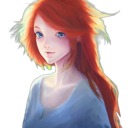 face, dress, dragon, hair transparent PNG cut-out