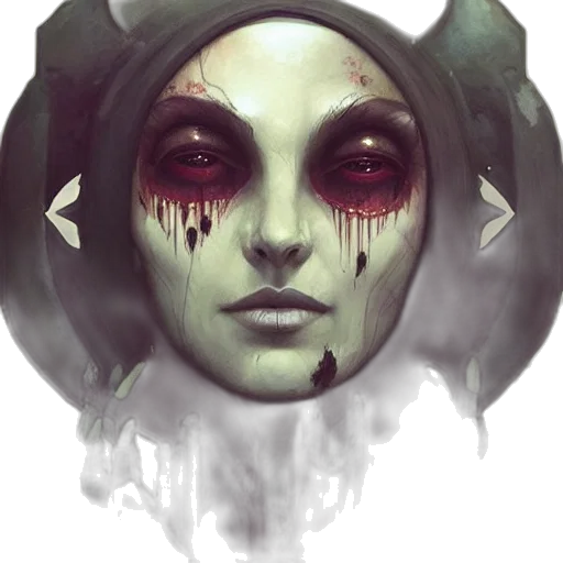 mask, face, creature, fantasy art transparent PNG cut-out