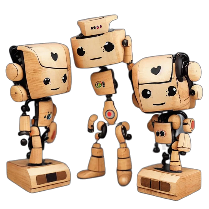 robot, 3d render, concept art, cartoon transparent PNG cut-out