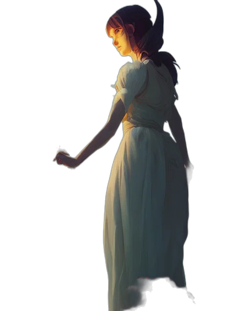 dress, staff, face, crown, concept art, fantasy art, pixel art, photorealistic transparent PNG cut-out