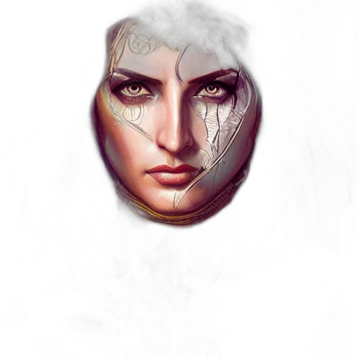 face, mask, creature, hair transparent PNG cut-out