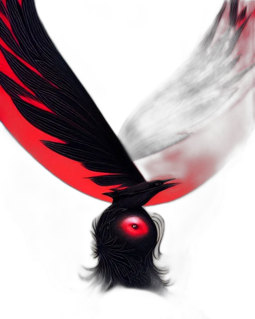 mask, dragon, hair, creature transparent PNG cut-out