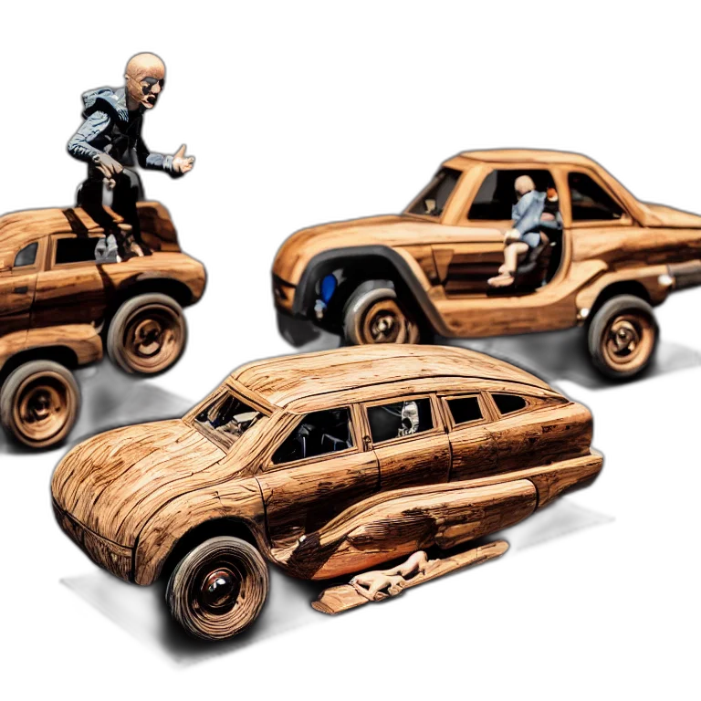 car, concept art, 3d render, comic book art transparent PNG cut-out