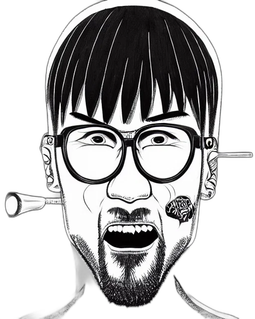 staff, face, cartoon, comic book art transparent PNG cut-out