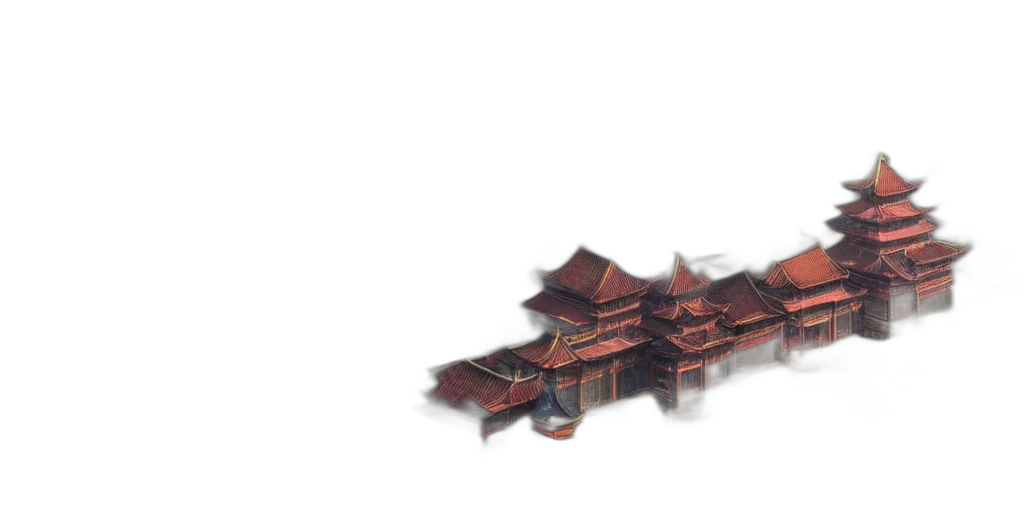 dragon, building, weapon, crown, 3d render, concept art, pixel art, fantasy art transparent PNG cut-out