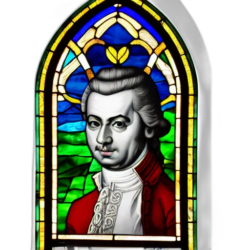 face, staff, photorealistic, mozart transparent PNG cut-out