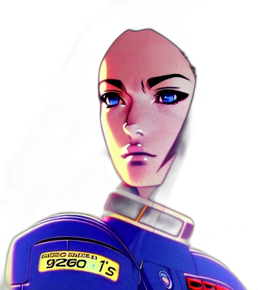 robot, face, bottle, mask, concept art, cyberpunk, vaporwave, anime transparent PNG cut-out