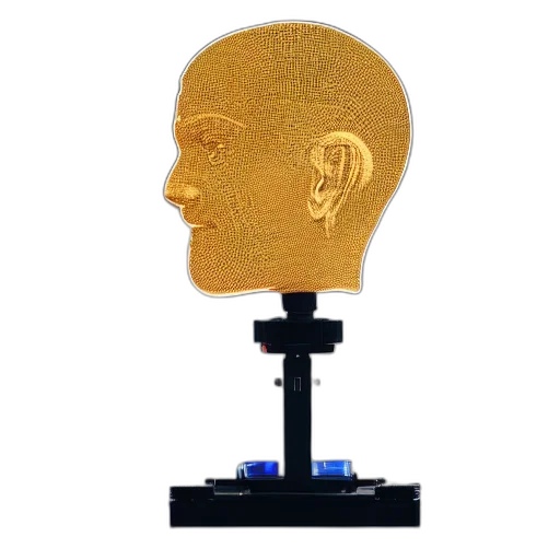 jewelry, crown, face, staff, 3d render, optical, instruments, mounted transparent PNG cut-out