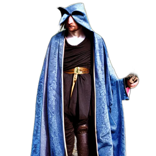 jacket, staff, sword, concept art transparent PNG cut-out