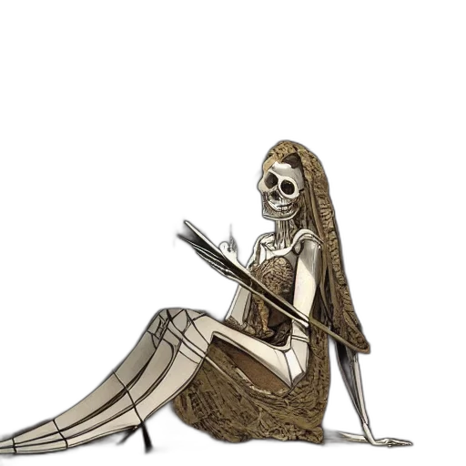 dress, staff, concept art, fantasy art, cartoon, comic book art, melancholic, vibe transparent PNG cut-out