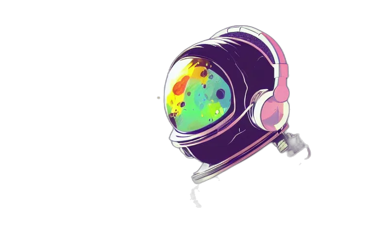 mask, robot, face, hat, vaporwave, concept art, cartoon, anime transparent PNG cut-out