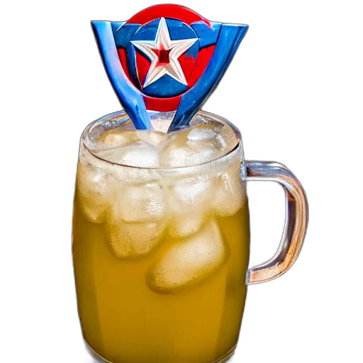 closeup, photorealistic, photograph, glossy, captain, america, style, tiki transparent PNG cut-out