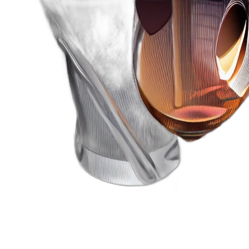 shoes, bottle, mask, crown, 3d render, concept art, photorealistic, whiskey transparent PNG cut-out