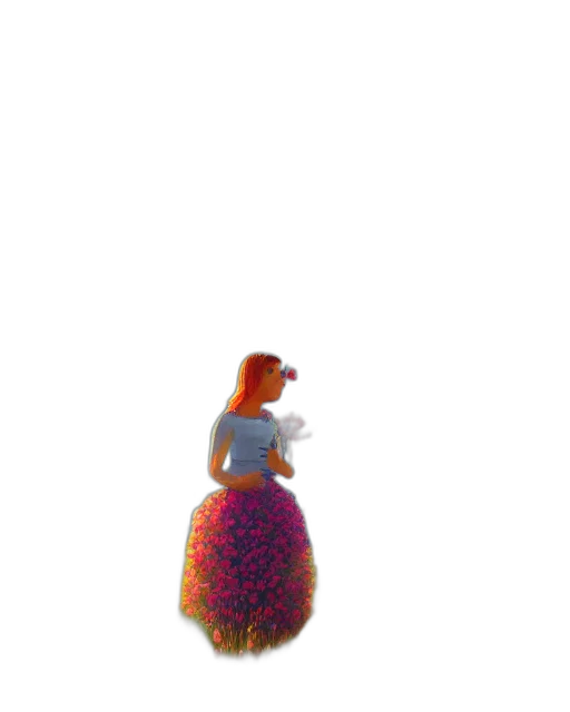 dress, flower, crown, bottle transparent PNG cut-out