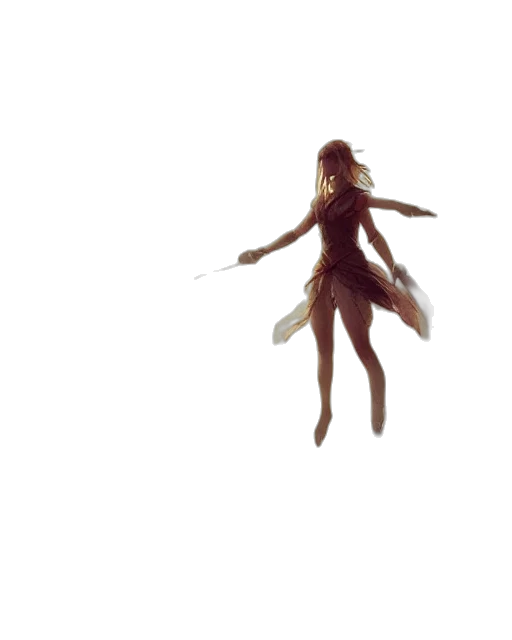 dress, creature, hair, robot transparent PNG cut-out