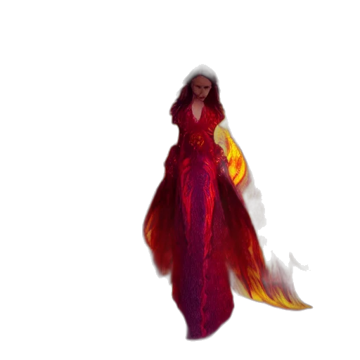 dress, creature, hair, concept art, fantasy art, pixel art, 3d render, outer space transparent PNG cut-out
