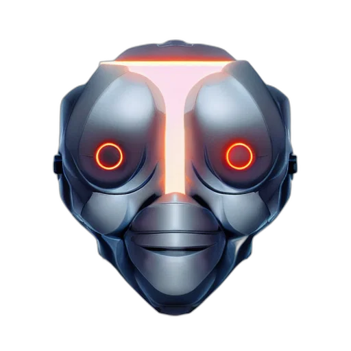 robot, mask, face, creature transparent PNG cut-out