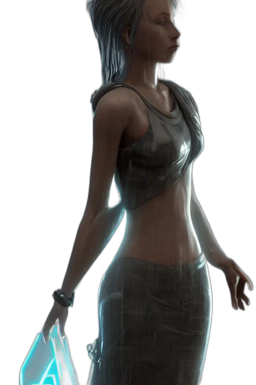 dress, staff, weapon, concept art transparent PNG cut-out