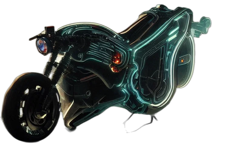 weapon, robot, car, mask, concept art, cyberpunk, 3d render, photorealistic transparent PNG cut-out