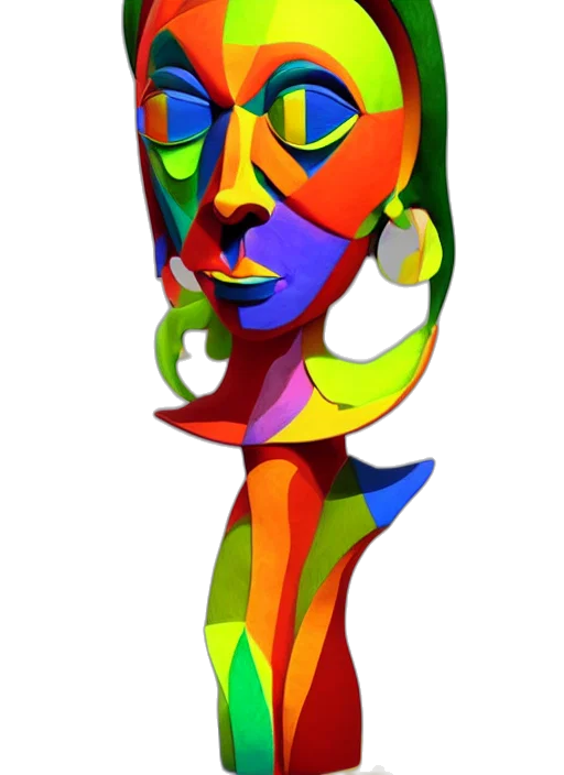 face, mask, crown, staff transparent PNG cut-out
