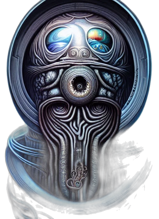 mask, robot, face, creature transparent PNG cut-out