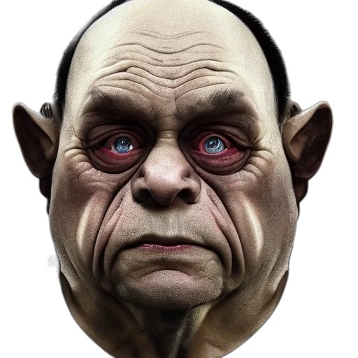 face, mask, creature, staff transparent PNG cut-out
