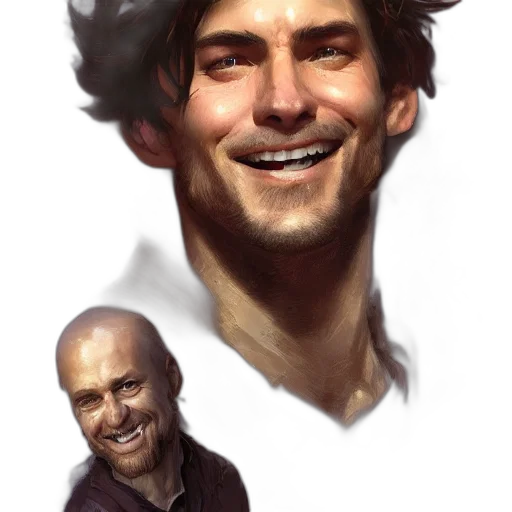 face, hat, staff, concept art, photorealistic, comic book art, fantasy art, photo transparent PNG cut-out