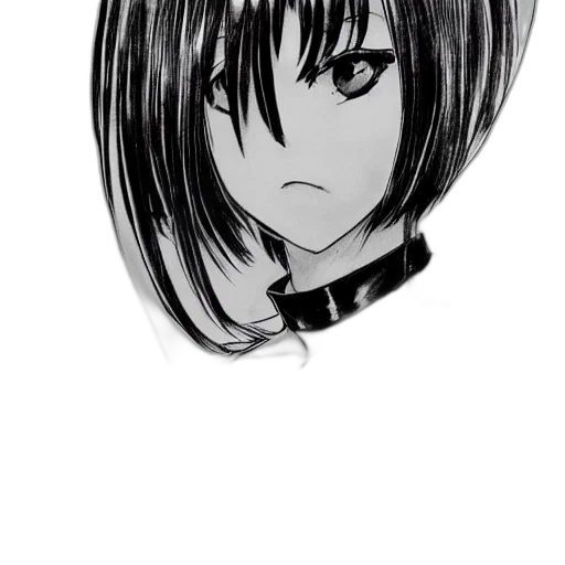 mask, face, hair, hat, anime, cartoon, comic book art, pencil sketch transparent PNG cut-out
