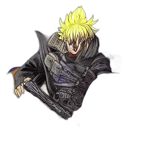 jacket, sword, dragon, weapon transparent PNG cut-out